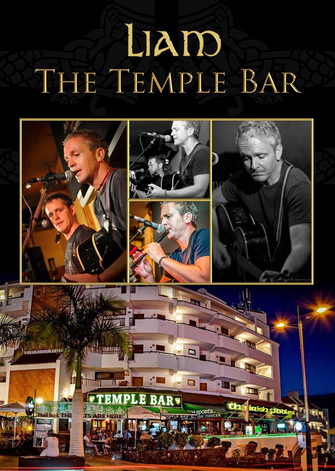 Musica en vivo Liam en Temple Bar Tenerife, pub irlandes con conciertos en directo